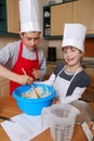 Stirring the batter