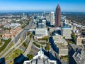 Stitch Panorama Aerial view of downtown Atlanta Royalty Free Stock Photo