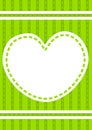 Stitched Heart Invitation Card