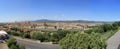 Panoramic view of Florence in Italy with Ponte Vecchio Italia Royalty Free Stock Photo