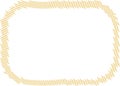 Stitched patch embroidery seam frame rounded edge