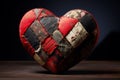 Stitched Patchwork Heart