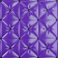 Stitched upholstery leather violet background with buttons