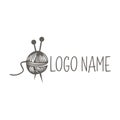 Stitching logo design template Royalty Free Stock Photo