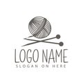 Stitching logo design template Royalty Free Stock Photo