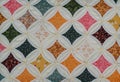 Stitching Patterns bedspread Royalty Free Stock Photo