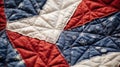 stitching red white and blue texture Royalty Free Stock Photo