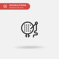 Stitching Simple vector icon. Illustration symbol design template for web mobile UI element. Perfect color modern pictogram on Royalty Free Stock Photo