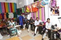 Stitching training provide by narayan seva sansthan for disable people. Royalty Free Stock Photo