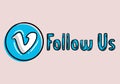 Follow Us Vimeo - button for social media, phone icon symbol logo of Vimeo Royalty Free Stock Photo