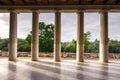 Stoa of Attalos, in the Agora of Athens, Greece. It was built by King Attalos II of Pergamon.