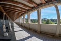 Stoa of Attalos Attalus interior view of the upper floor. Greek, Roman antiquities at the archaeological site of Ancient Agora