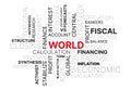 Macroeconomist wordcloud tagcloud cloud tag word finance financial global inflation Economics and finance tags cloud for design Royalty Free Stock Photo