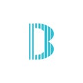 b logo b icon oval corners simple b logo