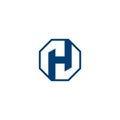 h logo h icon oval corners simple h logo