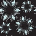 Stock abstract seamless pattern. orient floral ornament.