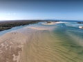 Stock aerial picture image of Noosa River Sand Bars