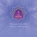 Eid Mubarak greeting card design Royalty Free Stock Photo