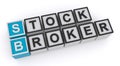 Stock broker word block