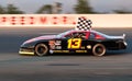 Stock car driver Greg Dowe wins race at SpeedWorld Royalty Free Stock Photo