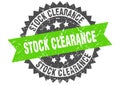 Stock clearance stamp. stock clearance grunge round sign. Royalty Free Stock Photo