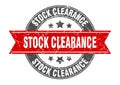 stock clearance stamp Royalty Free Stock Photo