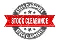 stock clearance stamp Royalty Free Stock Photo