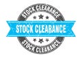 stock clearance stamp Royalty Free Stock Photo