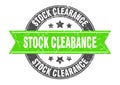 stock clearance stamp Royalty Free Stock Photo