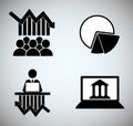 Stock exchange icon design Royalty Free Stock Photo