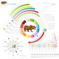 stock exchange infographic with bear.business template