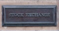 Stock Exchange Sign