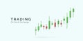 Stock exchange trading concept. 3D Candlestick diagram. Global trend in the stock and bond market. financial management and