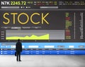 Stock Exchange Trading Forex Finance Graphic Concept Royalty Free Stock Photo