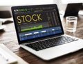 Stock Exchange Trading Forex Finance Graphic Concept Royalty Free Stock Photo