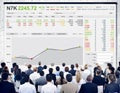 Stock Exchange Trading Forex Finance Graphic Concept Royalty Free Stock Photo