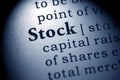 definition of the word stock