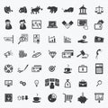 Stock financial icons set. illustration