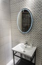 Stock Foto Bathroom, sink and mirror Royalty Free Stock Photo