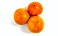 Stock Foto Closeup of yellow orange tomato isolated on white background Royalty Free Stock Photo