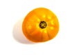 Stock Foto Closeup of yellow orange tomato isolated on white background Royalty Free Stock Photo