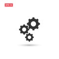Gear vector icon isolated