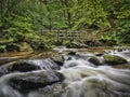 Stock Ghyll Footbridge Lake District Royalty Free Stock Photo