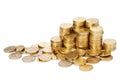 Stock gold coins Royalty Free Stock Photo
