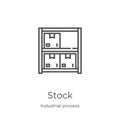 stock icon vector from industrial process collection. Thin line stock outline icon vector illustration. Outline, thin line stock