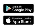 Google play app store icons.