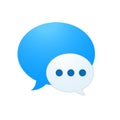 Chat. Communicate, balloon. Royalty Free Stock Photo