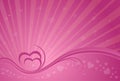 Valentines day vector frame for card. Royalty Free Stock Photo