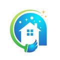 House clean logo icon.