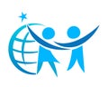 Couple world logo.